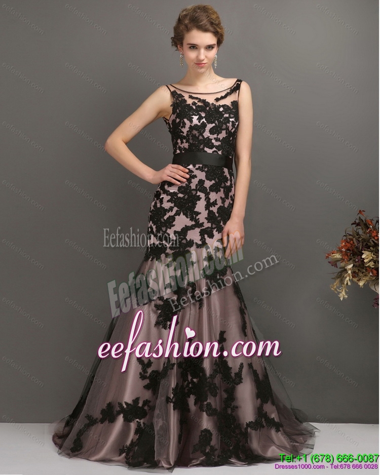 Sexy Appliques Multi Color 2015 Prom Dress with Appliques