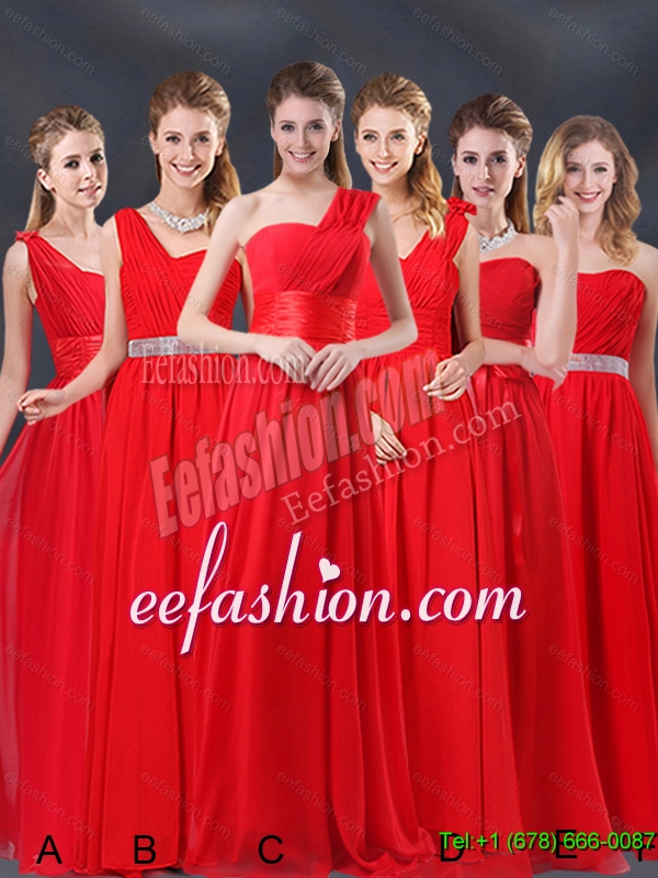 Beautiful Ruching Empire 2015 Feminine Dama Dresses