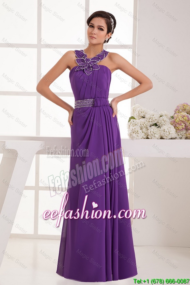 Cheap Empire Straps Prom Dresses with Beading
