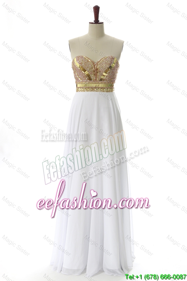 Empire Sweetheart Custom Made Prom Dresses with Beading and Sequins