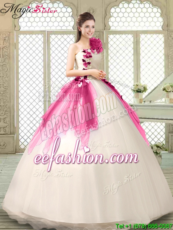 2016 Spring Classical Multi Color Quinceanera Gowns with Appliques and Ruffles