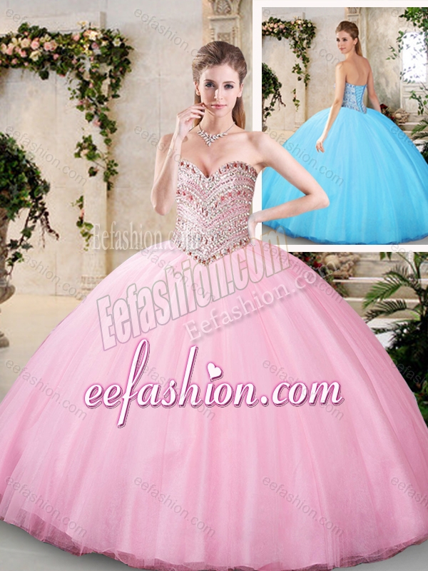 2016 Fashionable Beading Quinceanera Gowns with Sweetheart