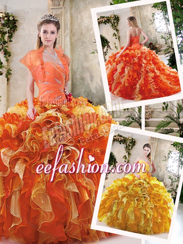 Fashionable Sweetheart Quinceanera Dresses with Zipper Up