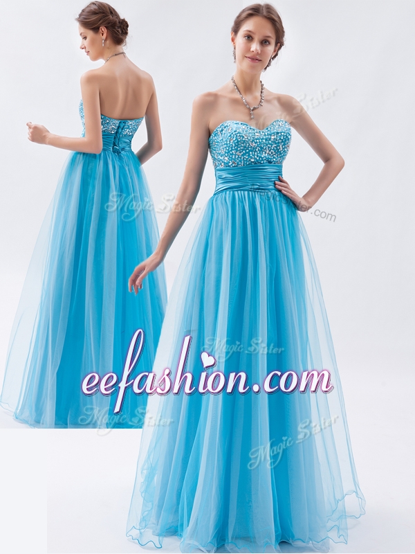 2016 Cheap Empire Sweetheart Beading Prom Dresses for Pageant