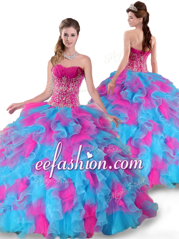 Pretty Sweetheart Beading and Ruffles Quinceanera Dresses for 2016