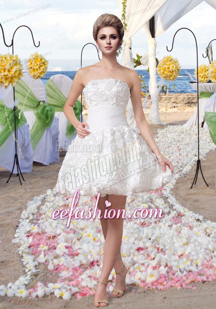 Pretty Princess Mini Length Beautiful Wedding Dress
