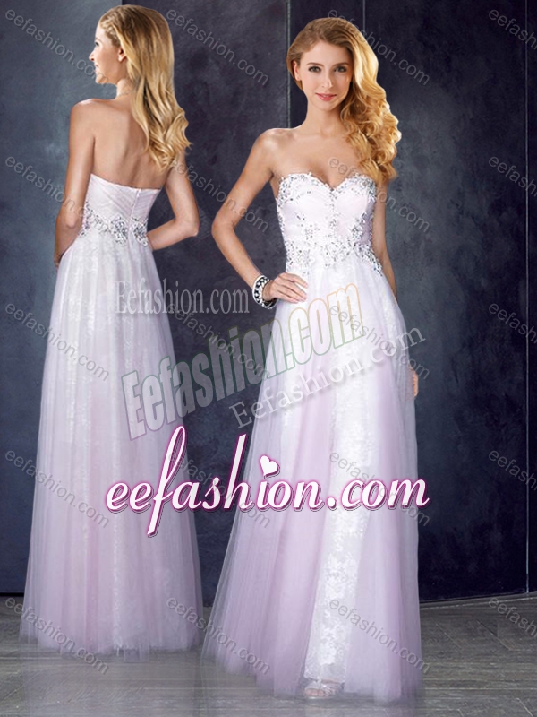 2016 Empire Baby Pink Cheap Prom Dress with Beading and Appliques