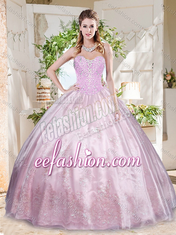 Best Beaded and Applique Puffy Quinceanera Gowns with Really Puffy