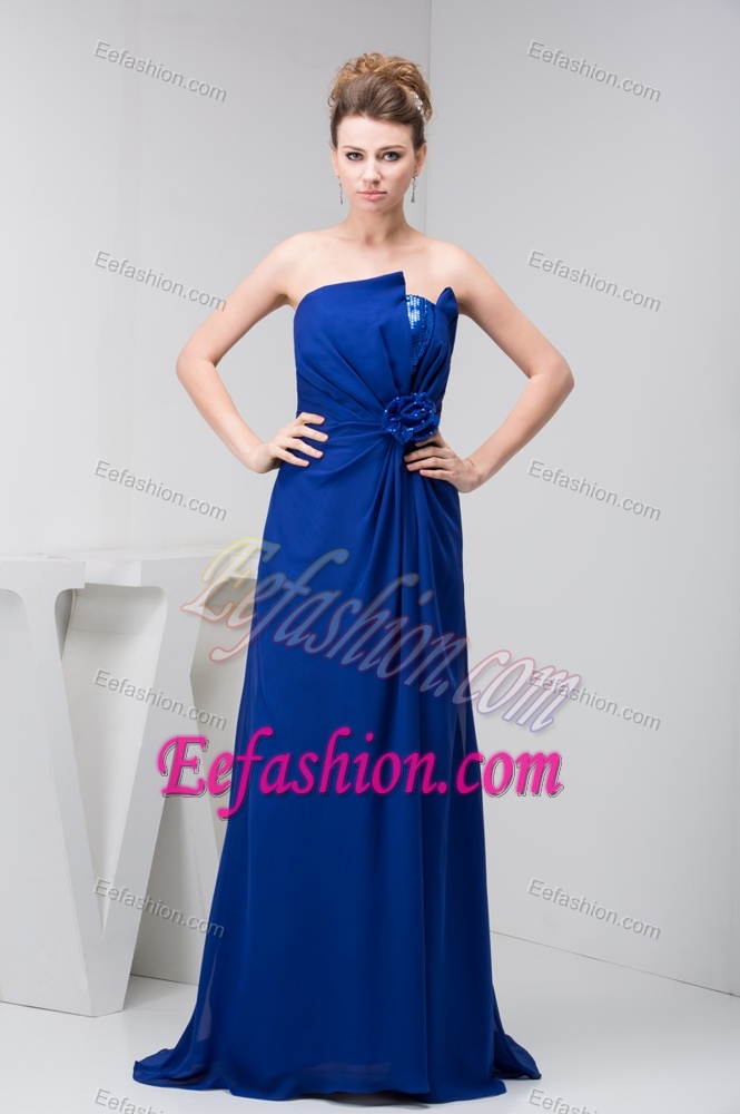 ...  Royal Blue Strapless Long Prom Dress for Celebrity Dress on Sale