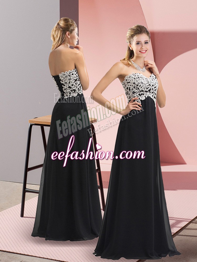 Elegant Lace Up Prom Dresses Black for Prom and Party with Lace