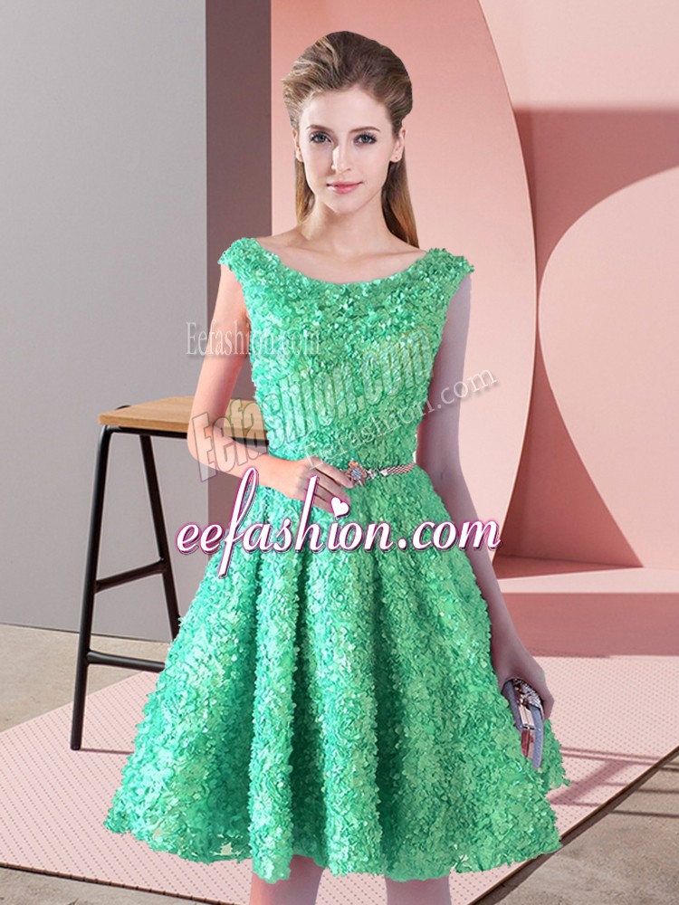  Turquoise Sleeveless Lace Lace Up for Prom and Party