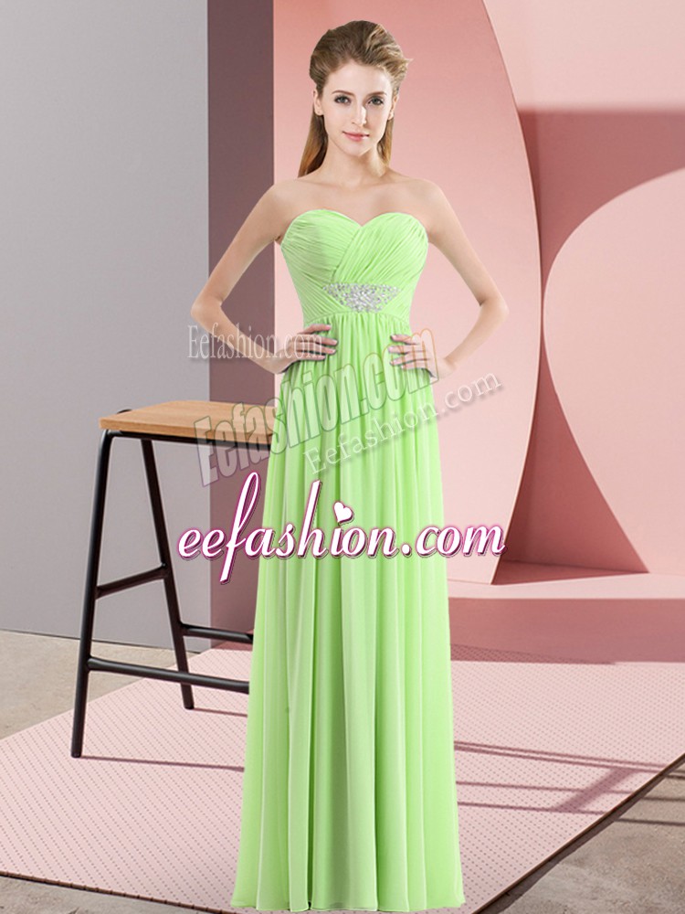  Evening Dress Prom and Party with Beading Sweetheart Sleeveless Zipper