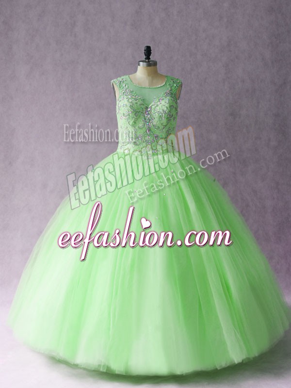 Super Sweetheart Sleeveless Quinceanera Gowns Asymmetrical Beading Tulle