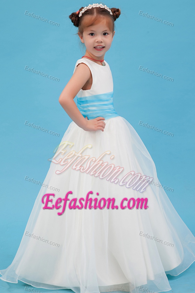 Beautiful A-line Scoop Organza Cinderella Pageant Dresses on Wholesale Price