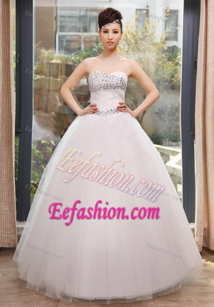 Sweetheart Designer Bridal Dress with Rhinestone Popular in 2013