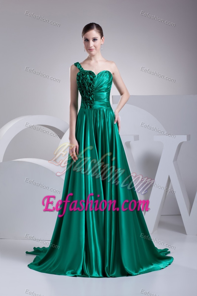 2012 Elegant One Shoulder Turquoise Little Girls Formal Dresses under 200