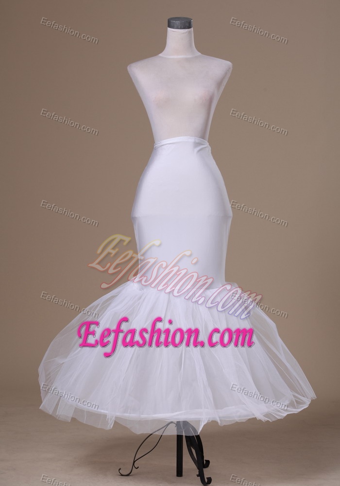 Popular Tulle and Elastic Woven Satin Mermaid Petticoat