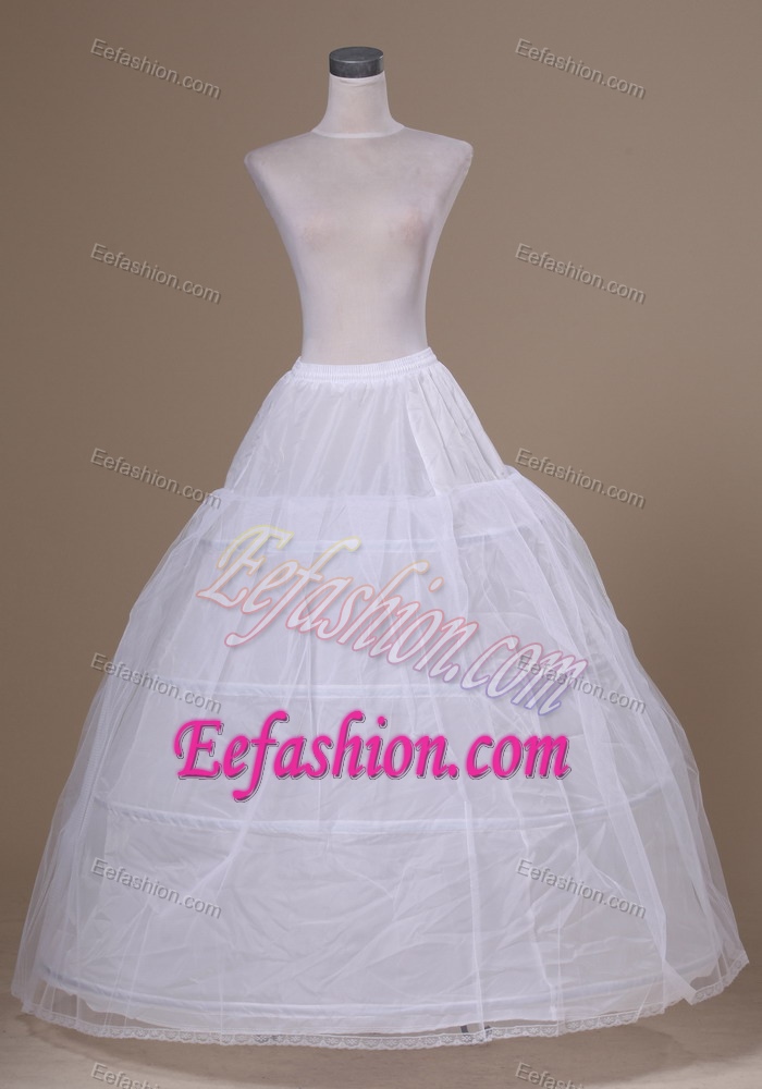 Fashionable Tulle and Organza Floor-length Wedding Petticoat