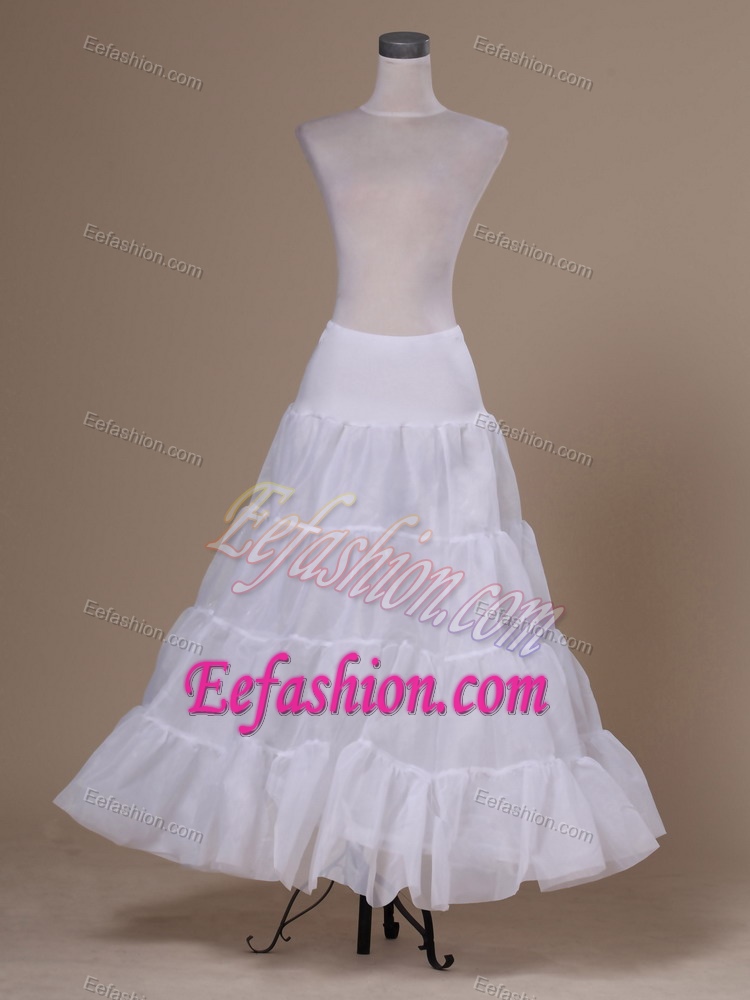 White Organza Hot Selling Floor-length Petticoat