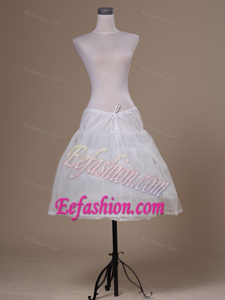 White Tulle Mini-length Petticoat