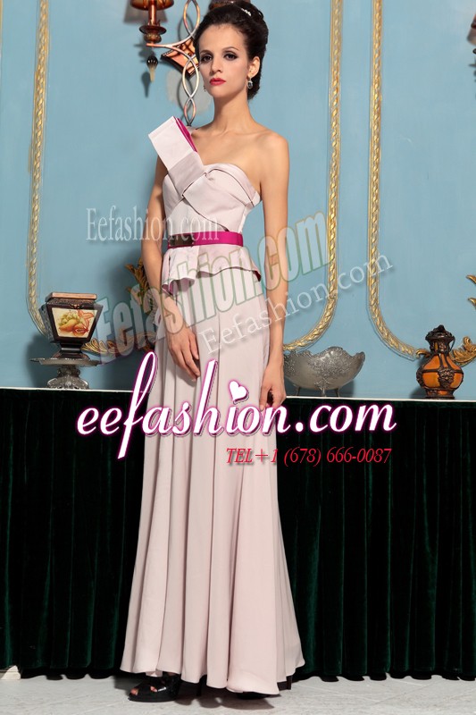 Clearance Pink Sleeveless Organza Side Zipper for Prom and Party