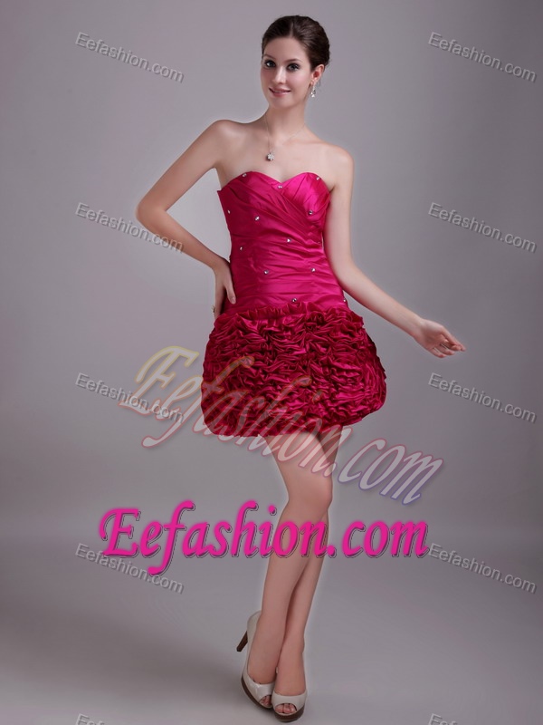 Hot Pink A-line Sweetheart Modern Short Betty Celebrity Dress for Summer