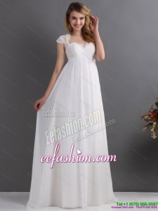 2015 Inexpensive Sweetheart Wedding Dress with Floor length