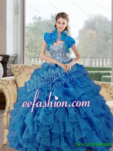 Remarkable Ball Gown Beading and Ruffles Sweet 16 Dresses for 2015
