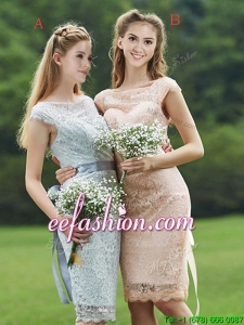 Luxurious See Through Scoop Cap Sleeves Mother Of The Bride Dresses with Sashes
