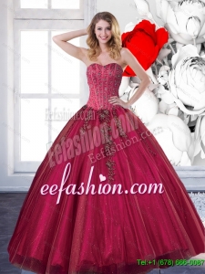 Custom Made 2015 Affordable Quinceanera Dresses with Beading and Appliques
