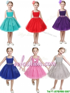 Gorgeous Straps Beading and Bowknot Mini Quinceanera Dresses in Mini Length
