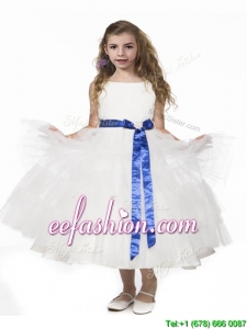 Romantic Ruffled Layers and Bowknot Mini Quinceanera Dresses in White