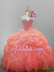 Elegant Ball Gown Sweetheart Quinceanera Dresses for 2015 Summer