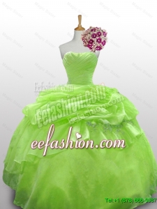 2015 Fall Luxurious Quinceanera Dresses with Paillette and Ruffled Layers