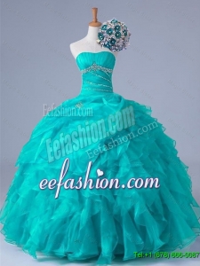 2015 Winter New Style Beaded Quinceanera Dresses in Organza