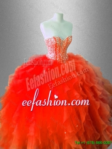 Fall Beautiful Sweetheart Quinceanera Gowns with Beading