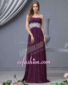 Great Strapless Laced Prom Dresses with Brush Train
