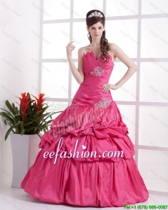 Pretty A Line Sweetheart 2016 Prom Gowns with Pick Ups and Beading