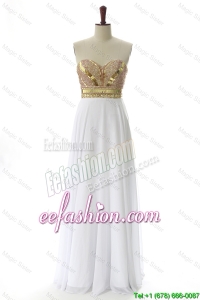 Empire Sweetheart Custom Made Prom Dresses with Beading and Sequins