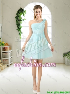Feminine One Shoulder Hand Made Elegant Prom Dresses