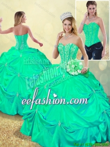 Beautiful Beading and Pick Ups Sweet 16 Dresses with Lace Up