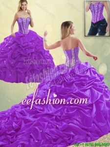 Classical Sweetheart Beading Quinceanera Dresses with Pick Ups