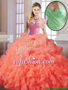 Elegant Spring Sweet 16 Dresses with Beading and Ruffles