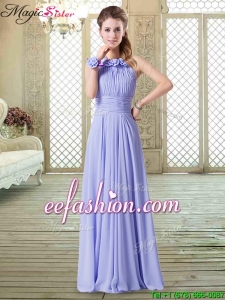 New Style Empire Halter Top Dama Dresses in Lavender