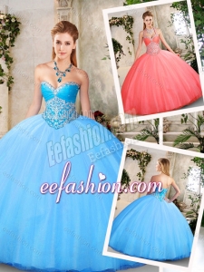 Fashionable Ball Gown Quinceanera Dresses with Beading