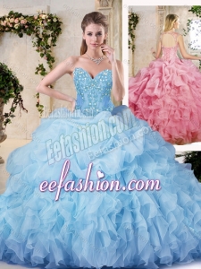 Fashionable Ball Gown Sweet 16 Dresses with Appliques and Ruffles