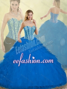 Latest Detachable Sweet 16 Dresses with Ruffles and Beading