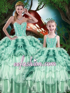 Pretty Ball Gown Princesita With Quinceanera Dress with Beading and Ruffles for 2016