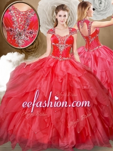 Hot Sale Sweetheart Beading and Red Exquisite Quinceanera Dresses