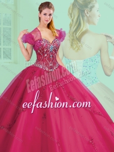 Inexpensive Sweetheart Beading and Appliques Exquisite Quinceanera Gowns